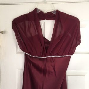 Burgundy Occasion or Prom Dress